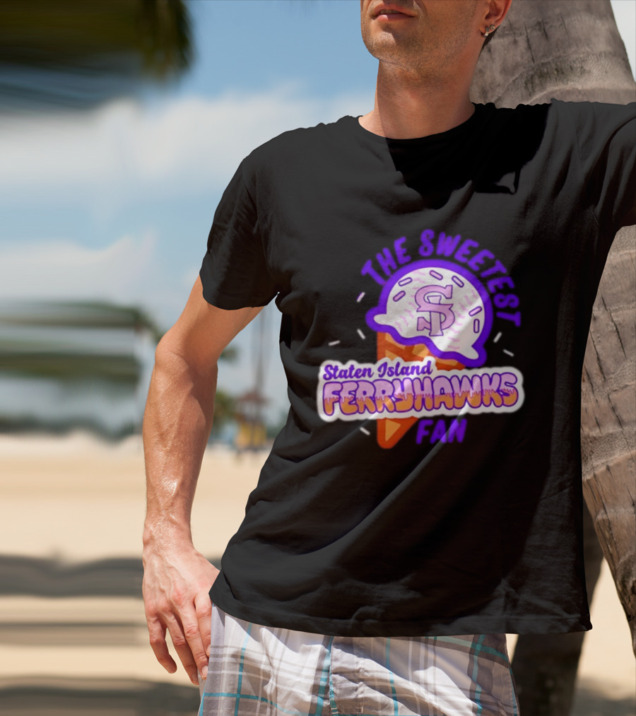 Staten Island Ferryhawks The Sweetest Fan Ice Cream Cone T-Shirt