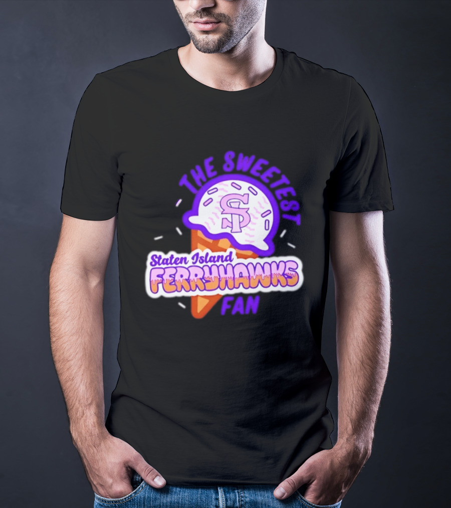 Staten Island Ferryhawks The Sweetest Fan Ice Cream Cone T-Shirt