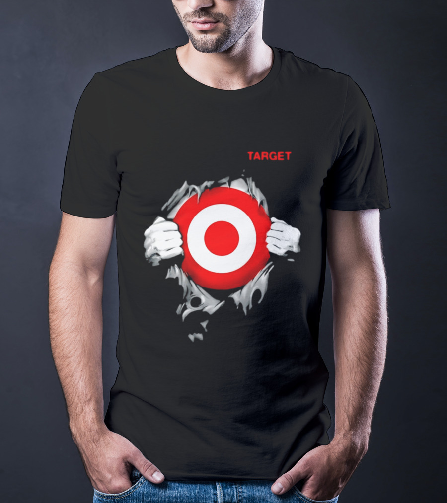 Target Ripped Chest Bullseye T-Shirt