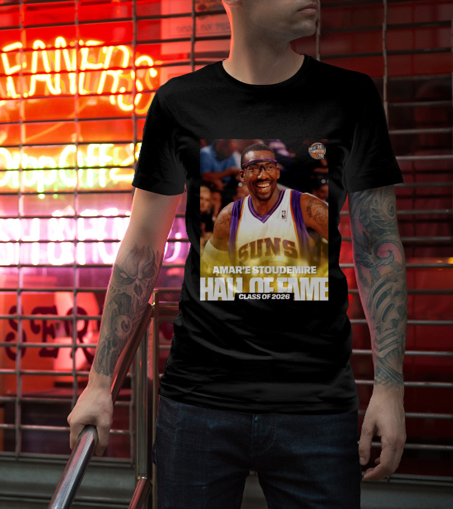 Amar'e Stoudemire Basketball Hall Of Fame Class Of 2026 Suns T-Shirt