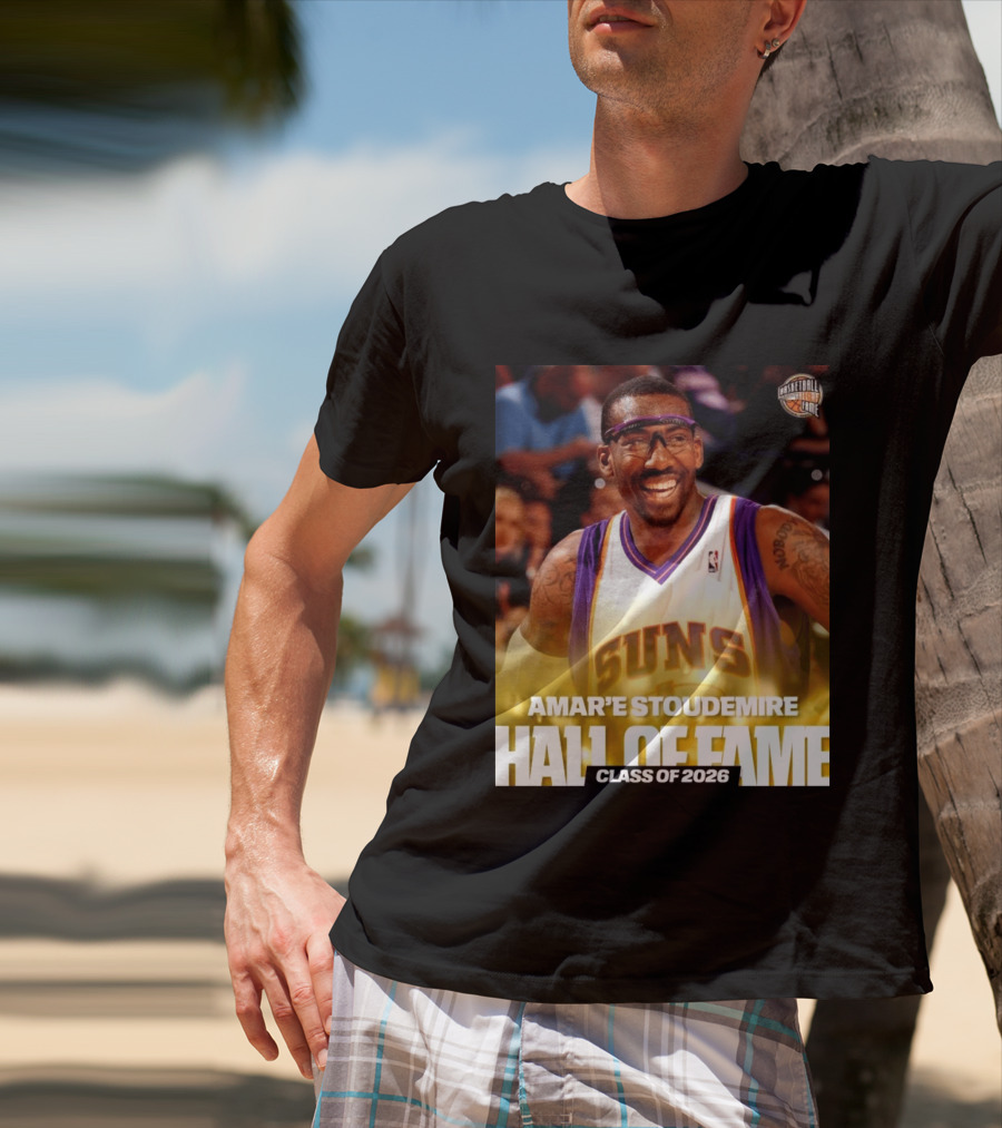 Amar'e Stoudemire Basketball Hall Of Fame Class Of 2026 Suns T-Shirt