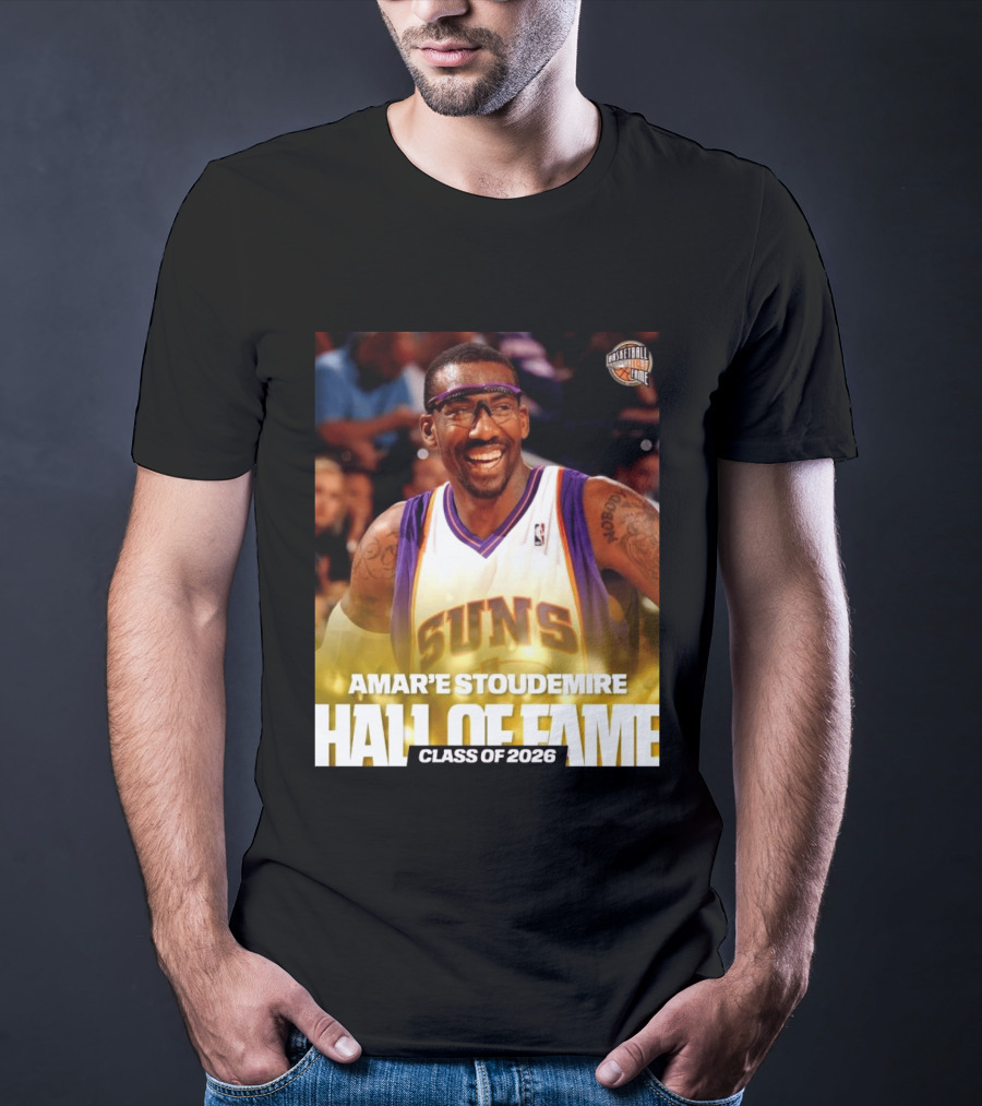 Amar'e Stoudemire Basketball Hall Of Fame Class Of 2026 Suns T-Shirt
