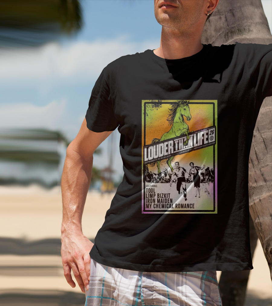 Louder Than Life 2026 Louisville KY Featuring Tool Limp Bizkit Iron Maiden My Chemical Romance T-Shirt