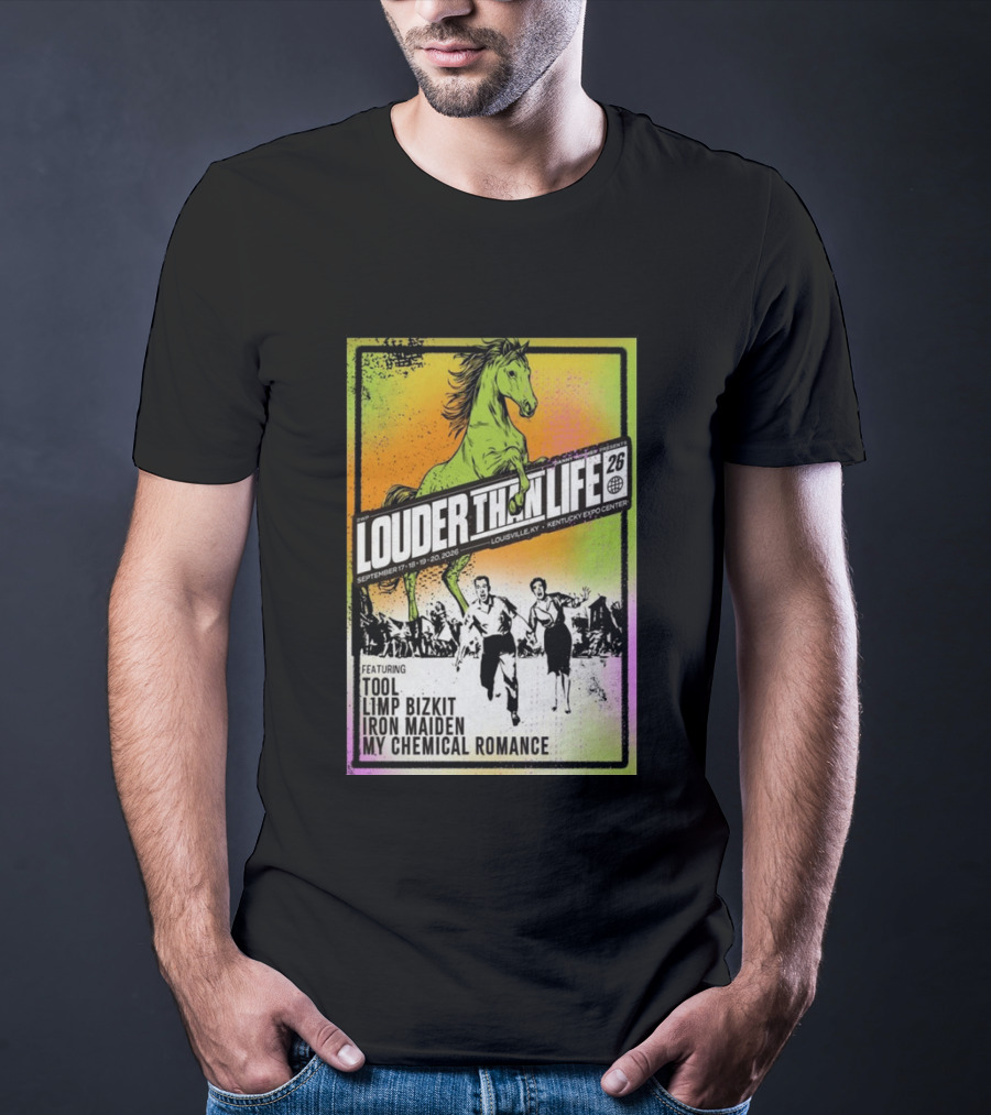 Louder Than Life 2026 Louisville KY Featuring Tool Limp Bizkit Iron Maiden My Chemical Romance T-Shirt