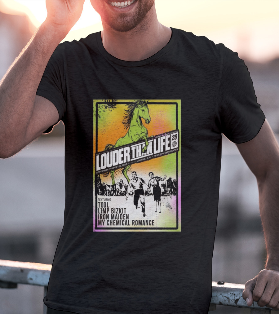 Louder Than Life 2026 Louisville KY Featuring Tool Limp Bizkit Iron Maiden My Chemical Romance T-Shirt