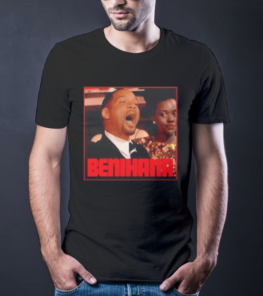 Benihana Will Smith Oscar 2022 Reaction Image T-Shirt