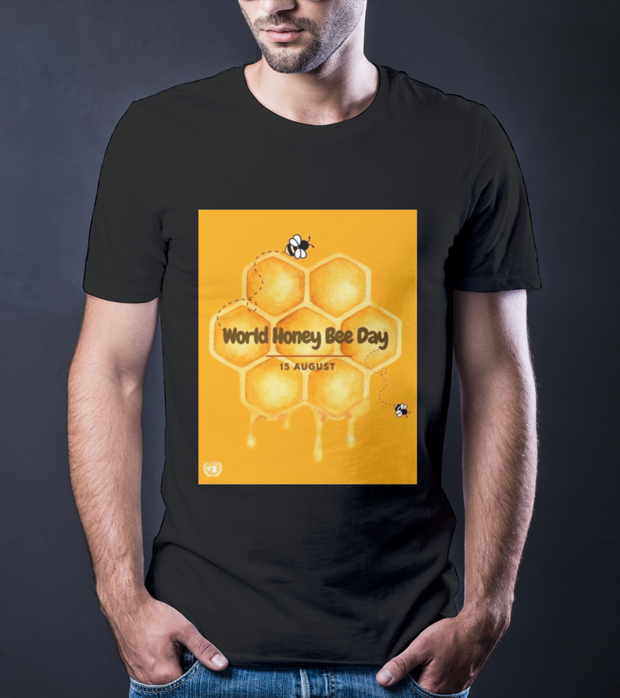 World Honey Bee Day 15 August Honeycomb T-Shirt