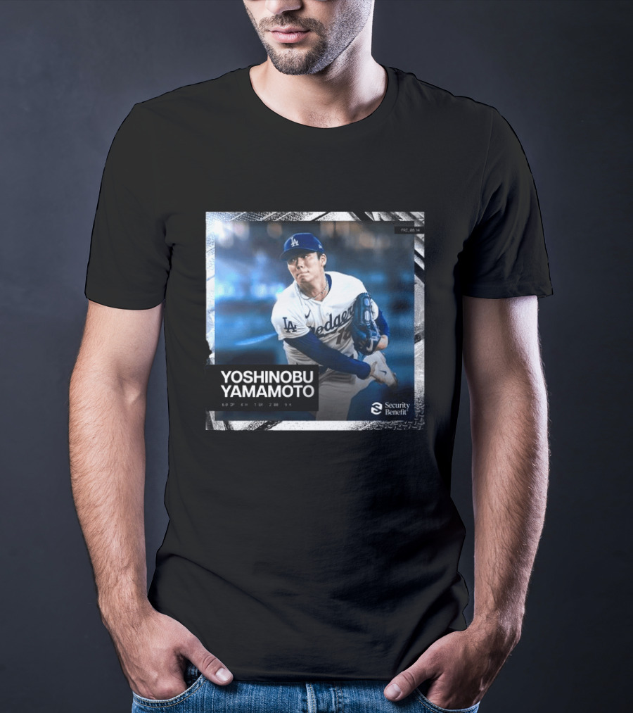 Yoshinobu Yamamoto Los Angeles Dodgers Security Benefit 2026 T-Shirt
