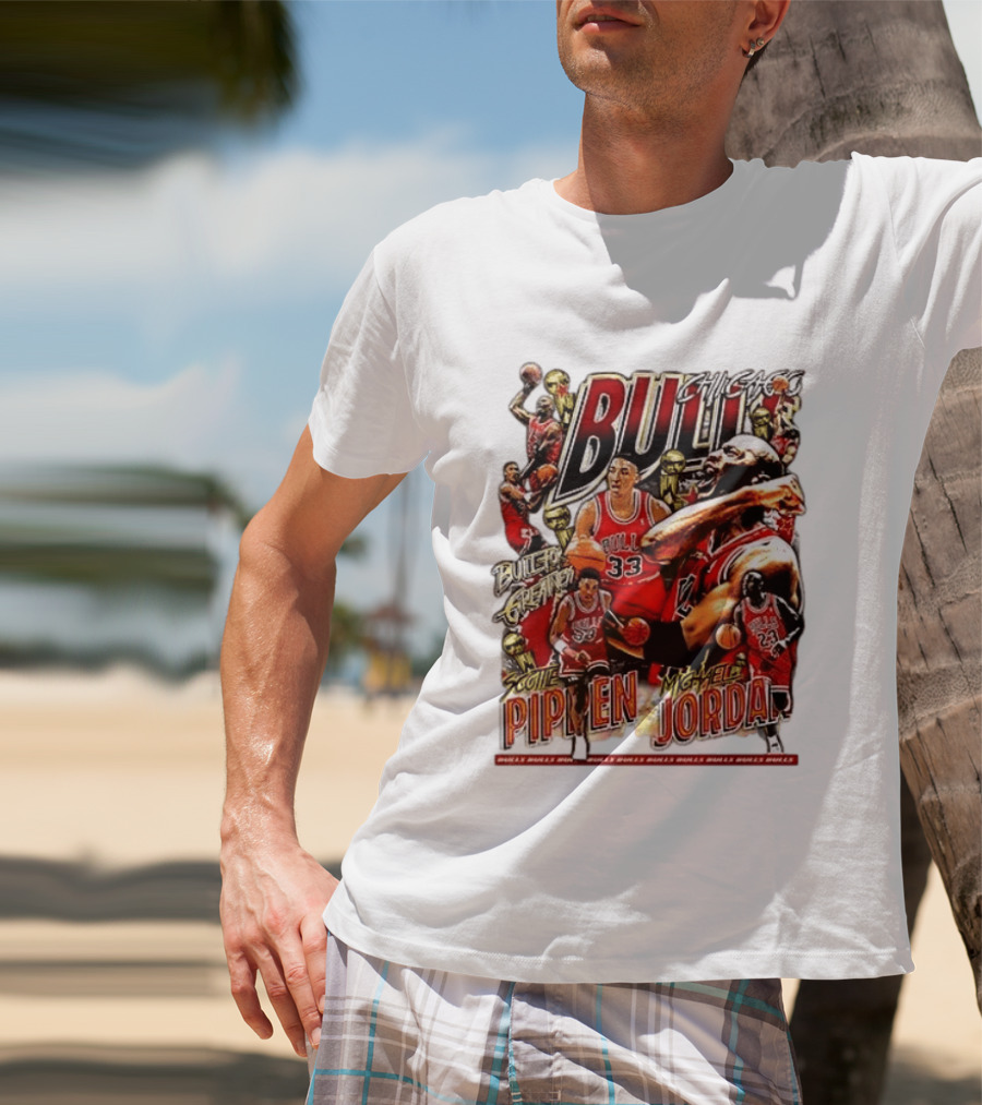 Chicago Bull Machael Jordan X Scotie Pippen Build For Greatness T-Shirt