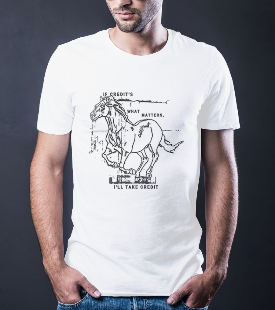 Hot Snakes Autimatic Midnight If Credit’s What Matters Horse T-Shirt