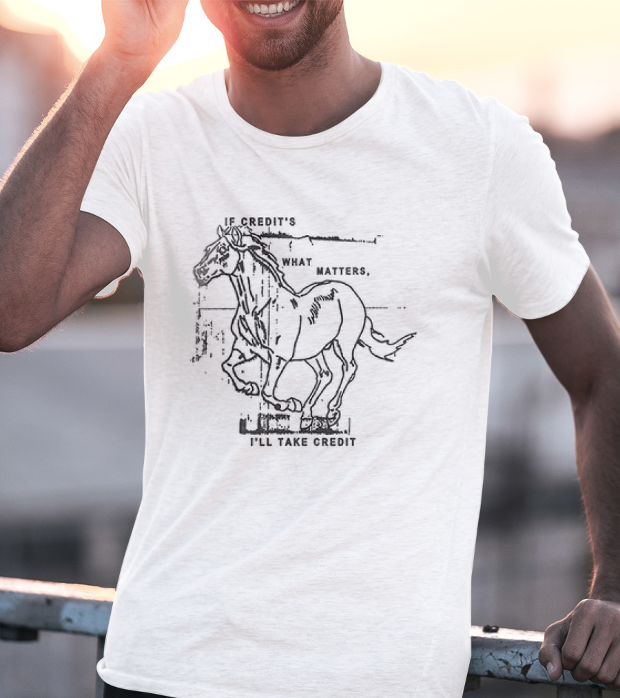 Hot Snakes Autimatic Midnight If Credit’s What Matters Horse T-Shirt