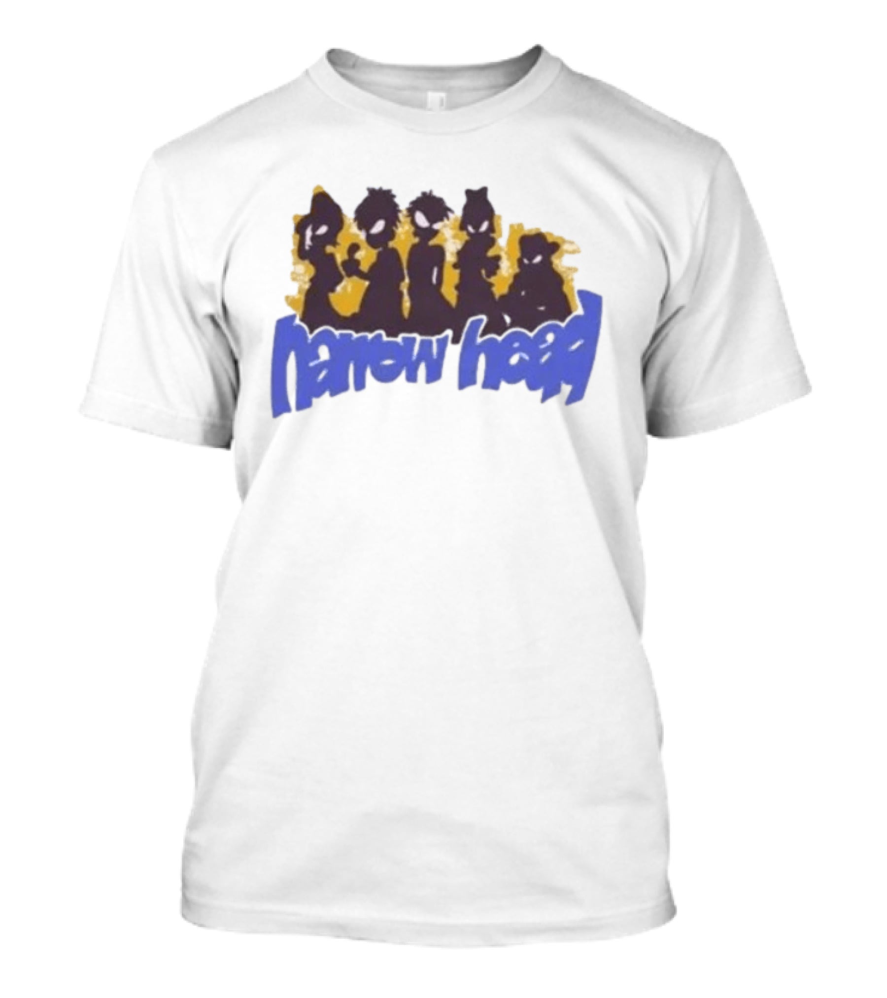 Narrow Head Silhouette Alien Characters T-Shirt