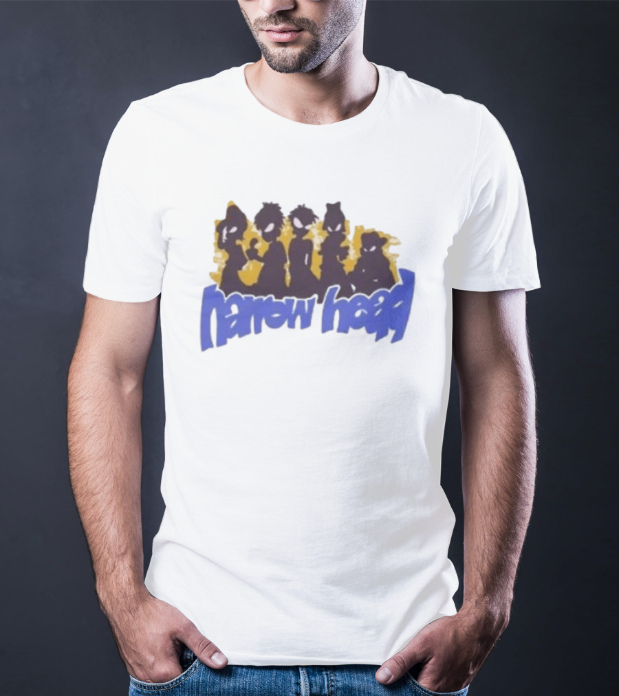Narrow Head Silhouette Alien Characters T-Shirt