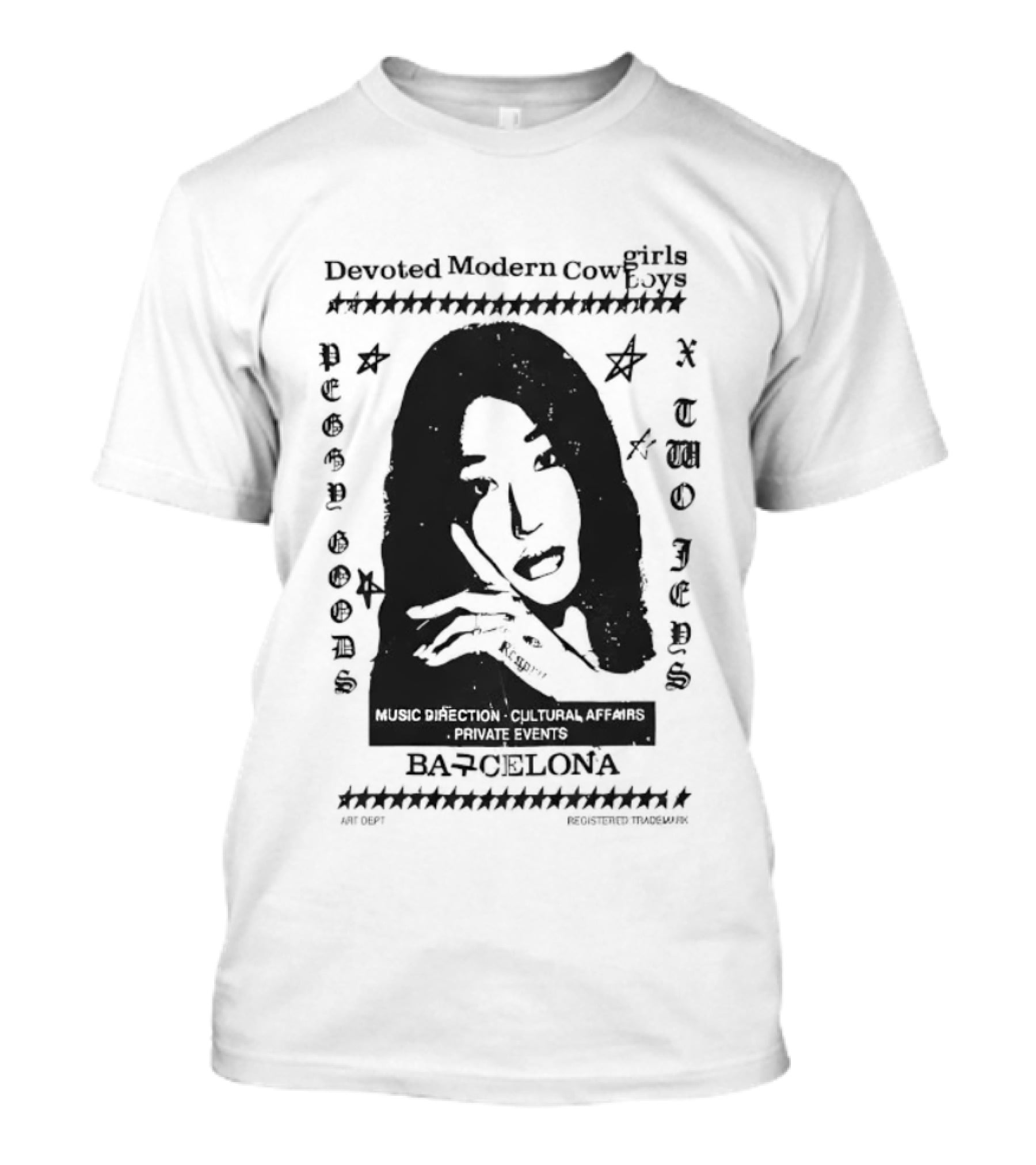 Devoted Modern Cowboys Two Jebs Peggy Goods Music Direction Barcelona T-Shirt