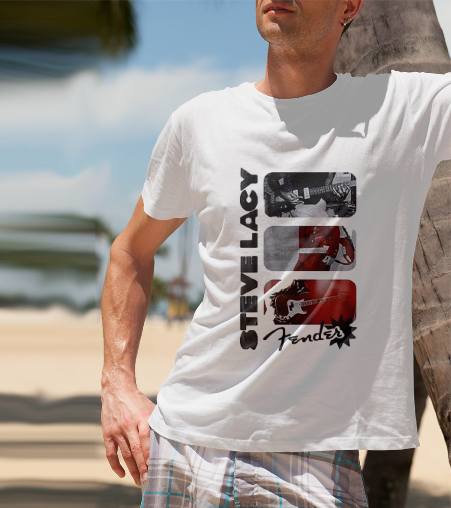 Steve Lacy Fender Oh Yeah Tour Guitar T-Shirt