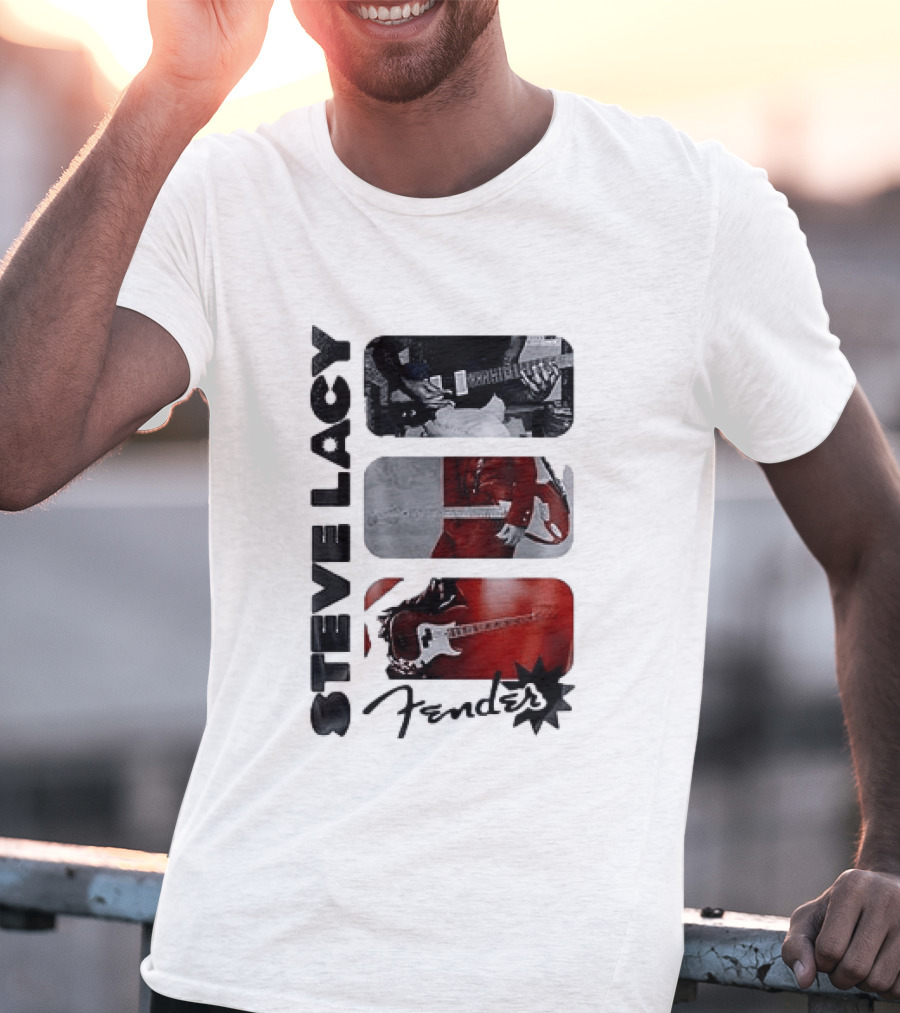 Steve Lacy Fender Oh Yeah Tour Guitar T-Shirt