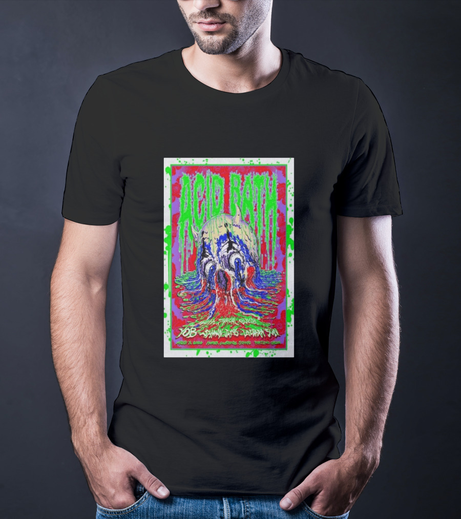 Acid Bath Special Guests Yob Summoner's Enigma Tour August 29 2026 Crystal Ballroom Portland Oregon T-Shirt