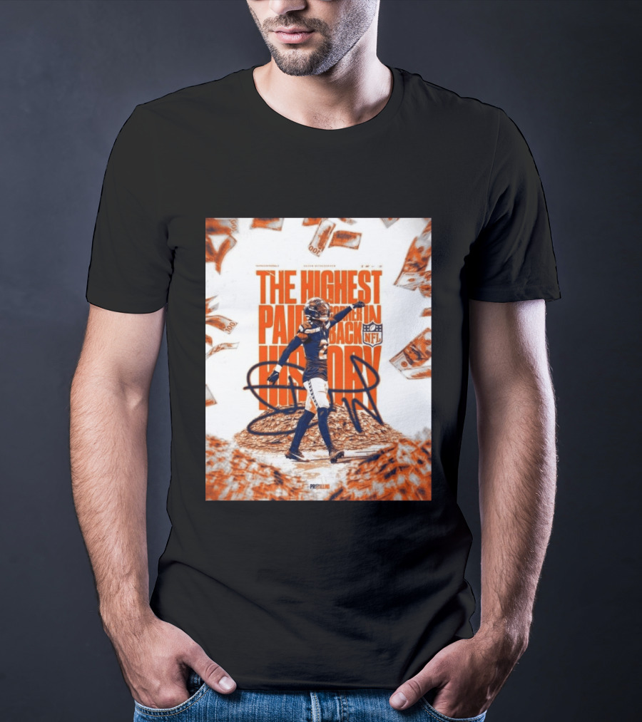 Devon Witherspoon NFL The Highest Paid Cornerback In History T-Shirt