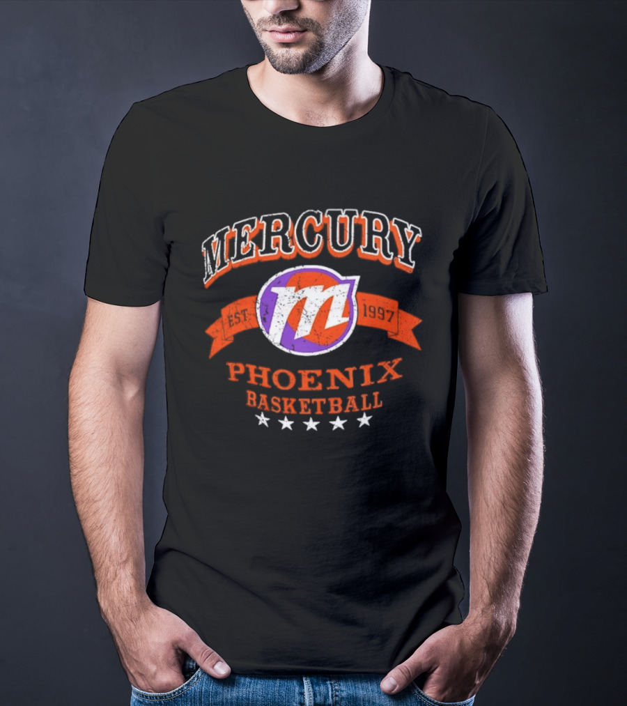 Phoenix Mercury Est 1997 Basketball Distressed T-Shirt