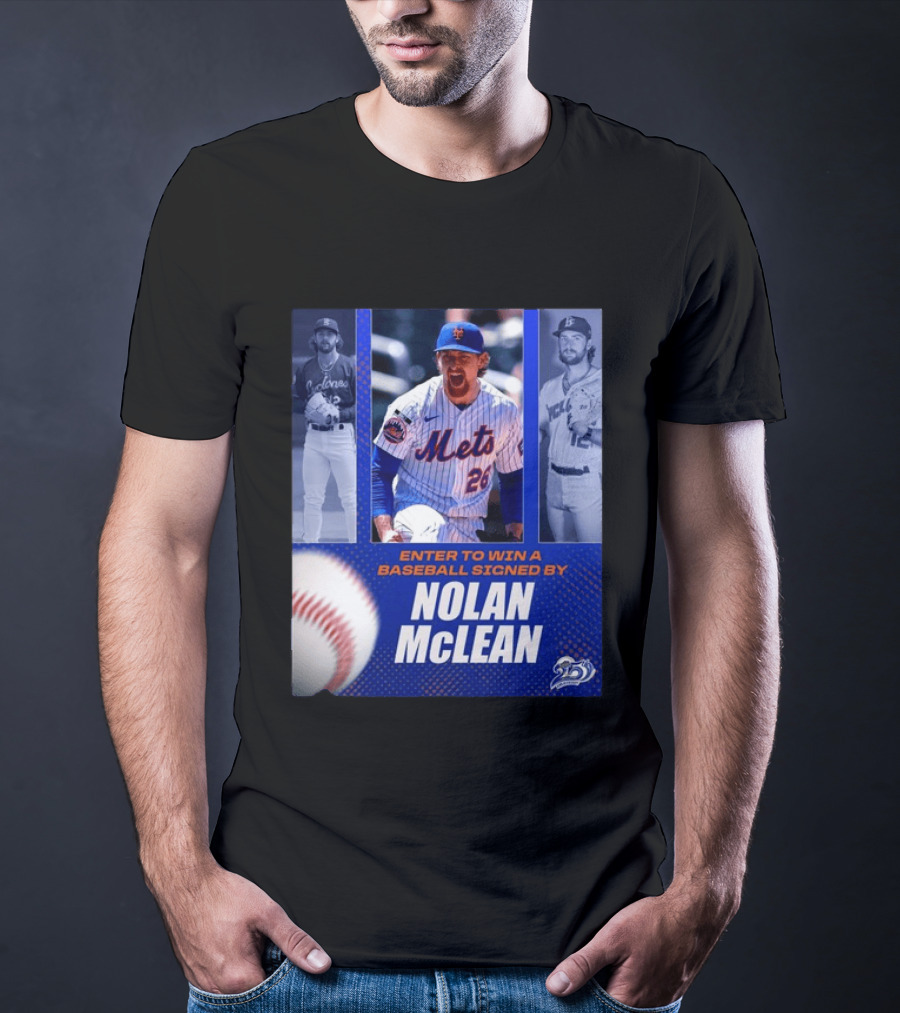 Enter To Win A Baseball Signed By Nolan McLean Mets 26 Celebrating 25 Years T-Shirt