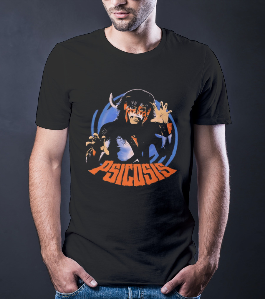Psicosis Lucha Libre Wrestler Iconic Mask T-Shirt