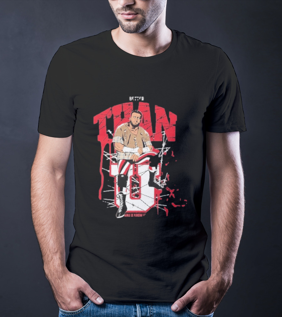 MJF Better Than You AEW Champion Barbed Wire Wrestling T-Shirt
