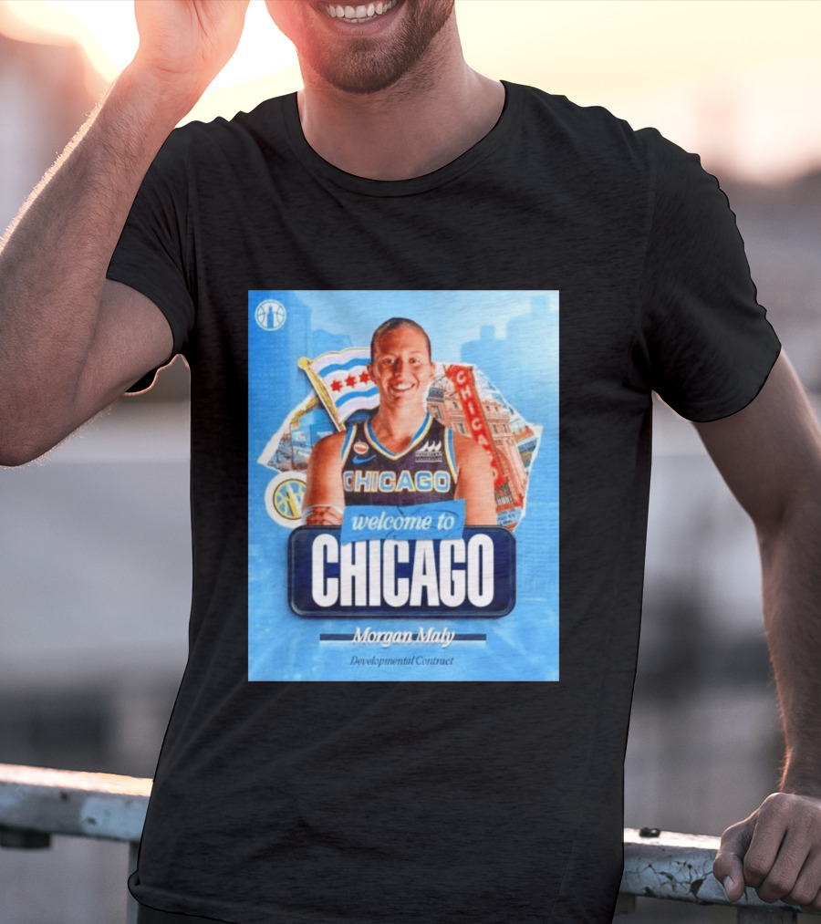 Welcome To Chicago Morgan Maly Developmental Contract Basketball Jersey T-Shirt