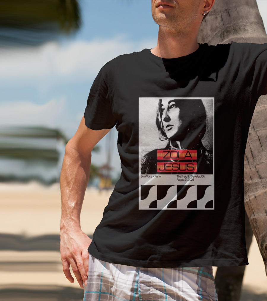 Zola Jesus Solo Voice Piano The Freight Berkeley CA August 21 2026 T-Shirt