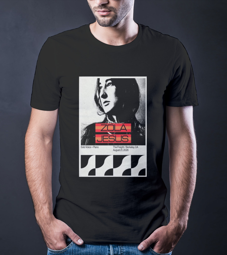 Zola Jesus Solo Voice Piano The Freight Berkeley CA August 21 2026 T-Shirt