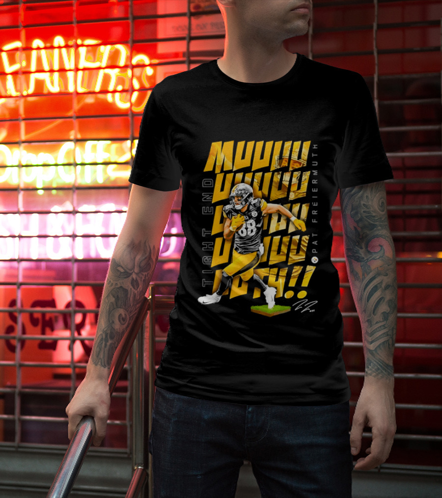 Pat Freiermuth Pittsburgh Steelers Muuuuuuth Tight End T-Shirt