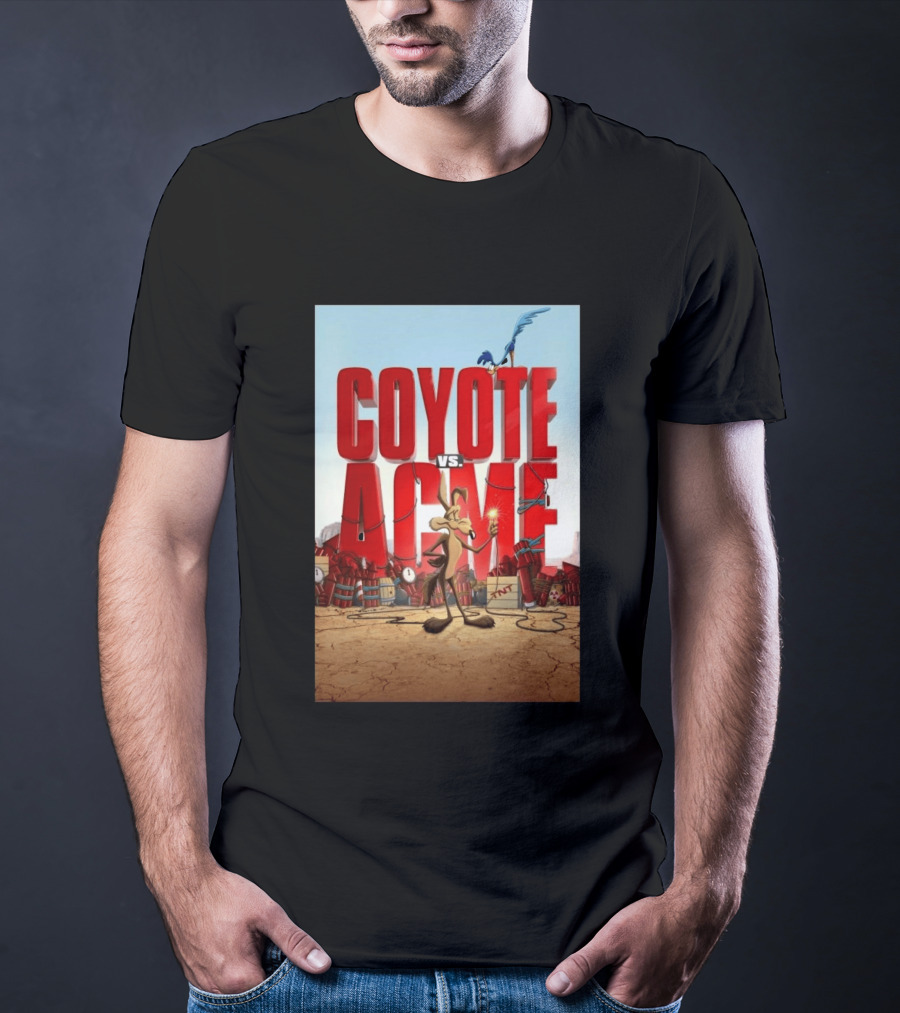 Coyote Vs. Acme Explosive Showdown With Cartoon Rivals T-Shirt