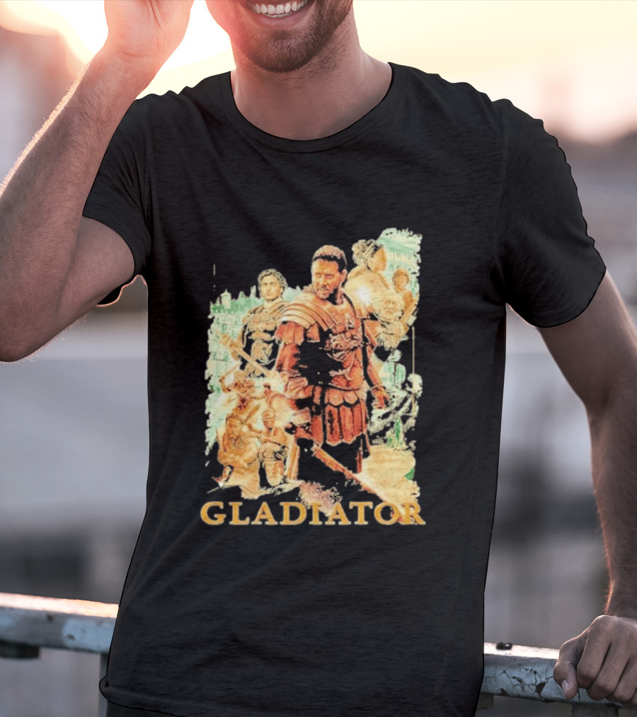 Gladiator Maximus Collage Russell Crowe Roman Warrior Epic T-Shirt