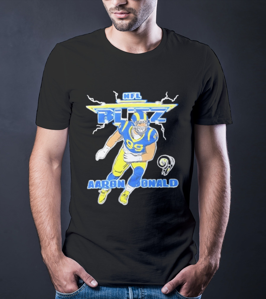 NFL Blitz Aaron Donald Los Angeles Rams 99 T-Shirt