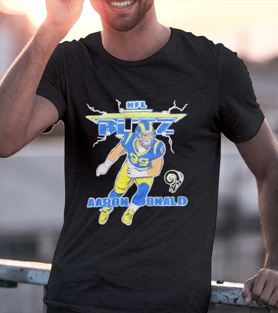NFL Blitz Aaron Donald Los Angeles Rams 99 T-Shirt