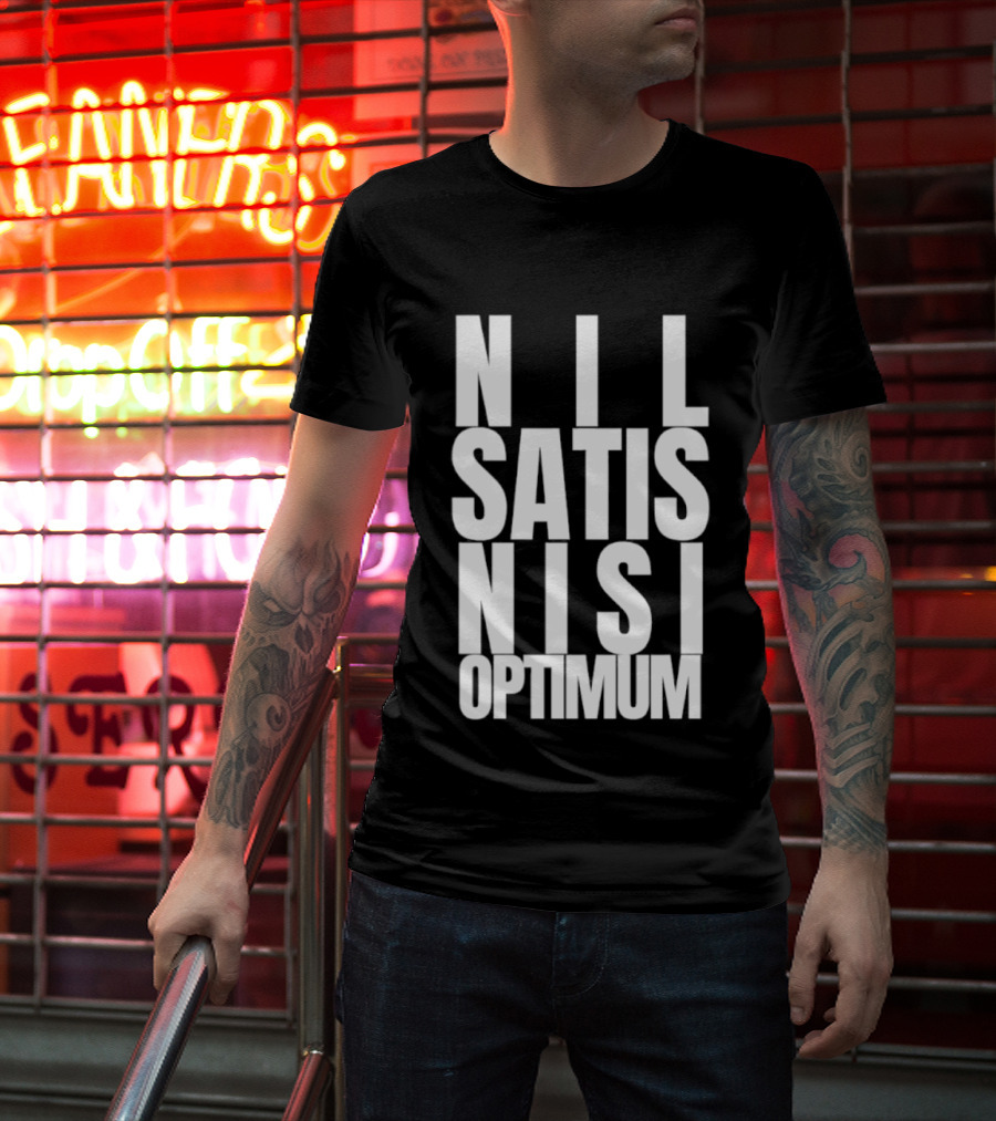 Everton FC Nil Satis Nisi Optimum Motto T-Shirt