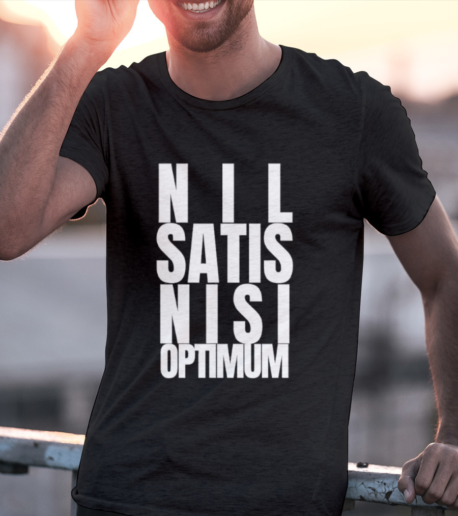 Everton FC Nil Satis Nisi Optimum Motto T-Shirt