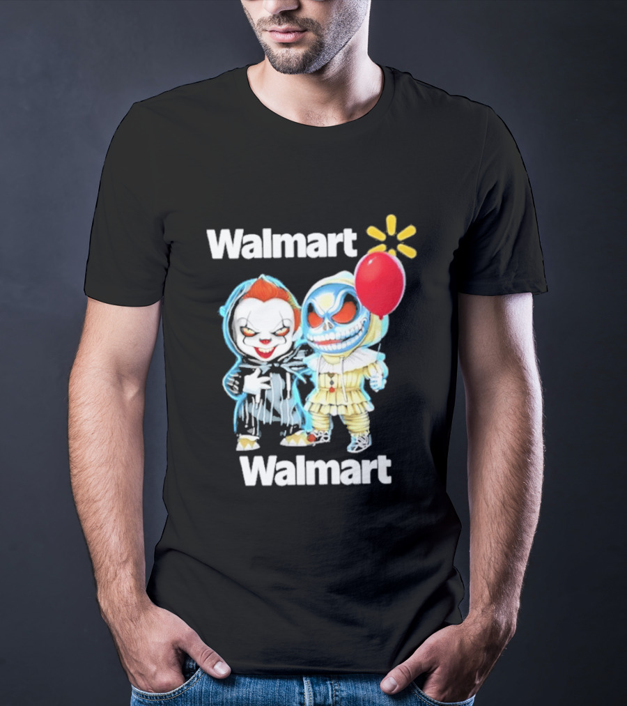 Walmart Pennywise Jack Skellington Halloween 2026 Red Balloon T-Shirt