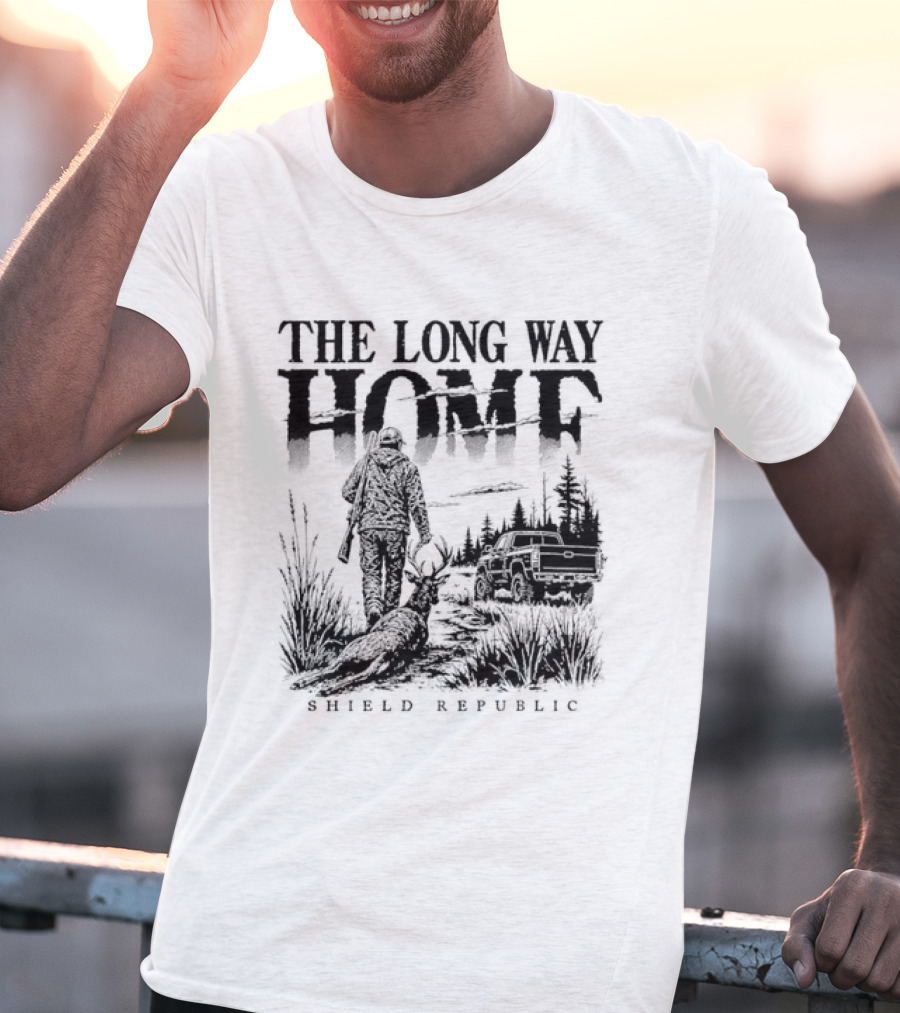 The Long Way Home Hunting Shield Republic T-Shirt