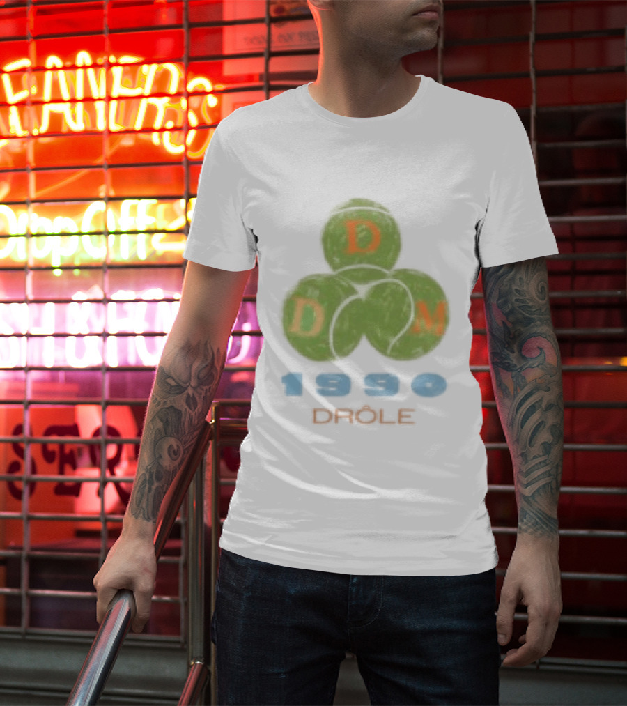 Droles De Monsieur 1990 DDM Tennis Balls T-Shirt
