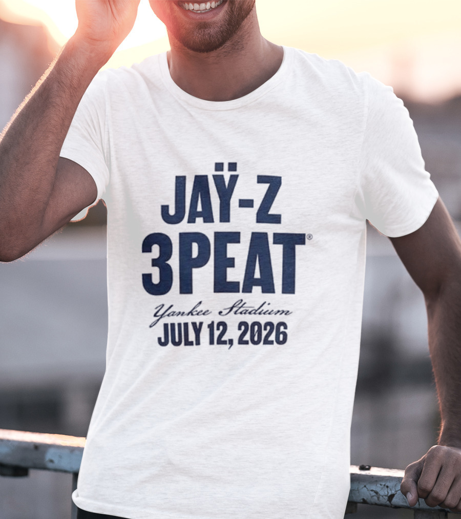 JAY Z 3PEAT Yankee Stadium July 12 2026 T-Shirt
