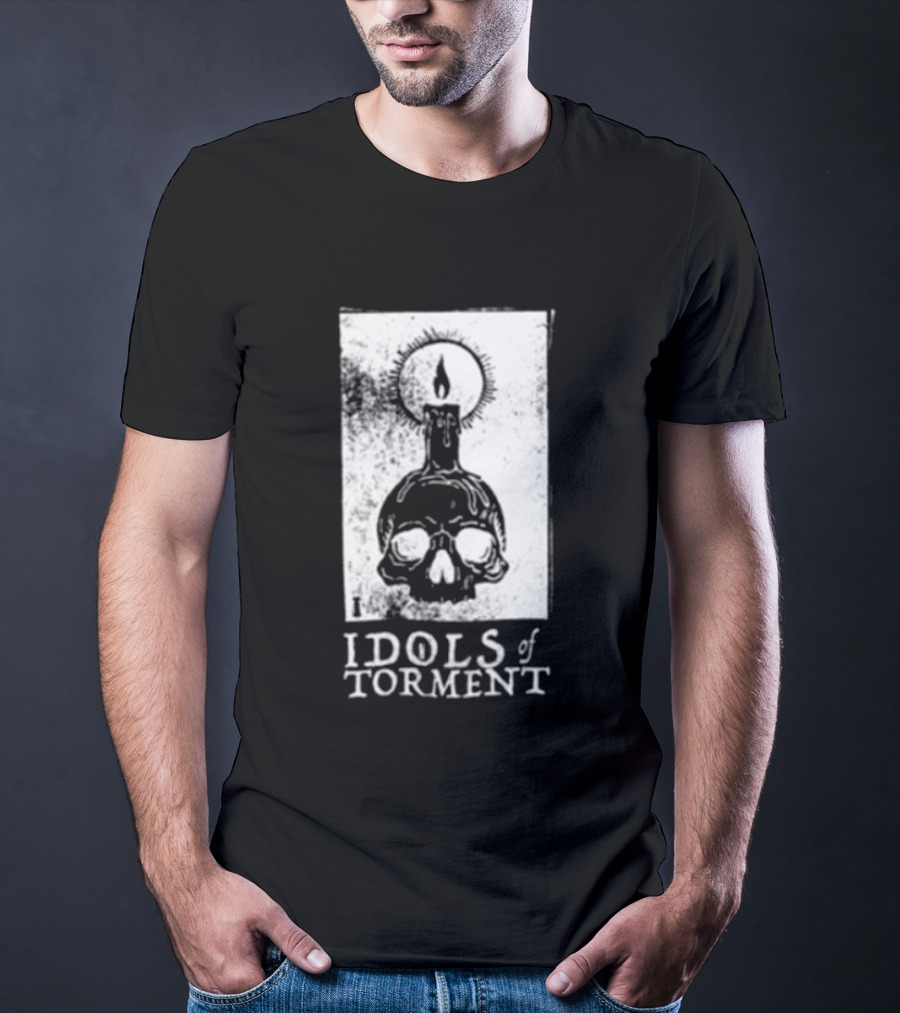 Black Magic Creative Store Idols Of Torment Skull Candle T-Shirt