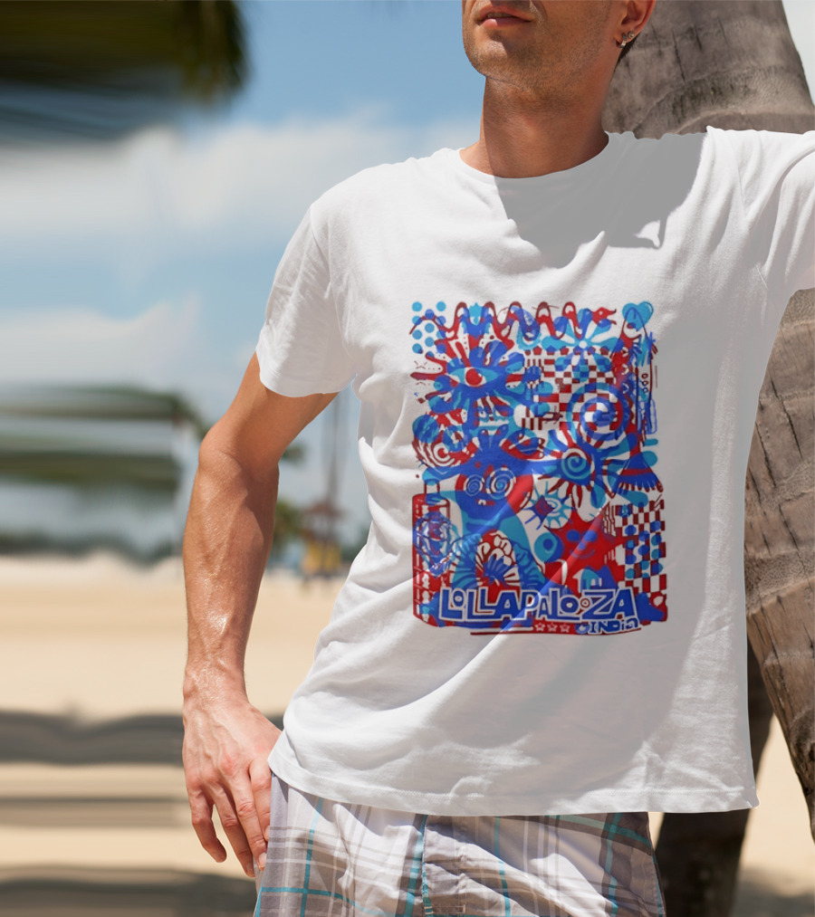 Lollapalooza India Festival Live Music Concert Vibrant Symbolic T-Shirt