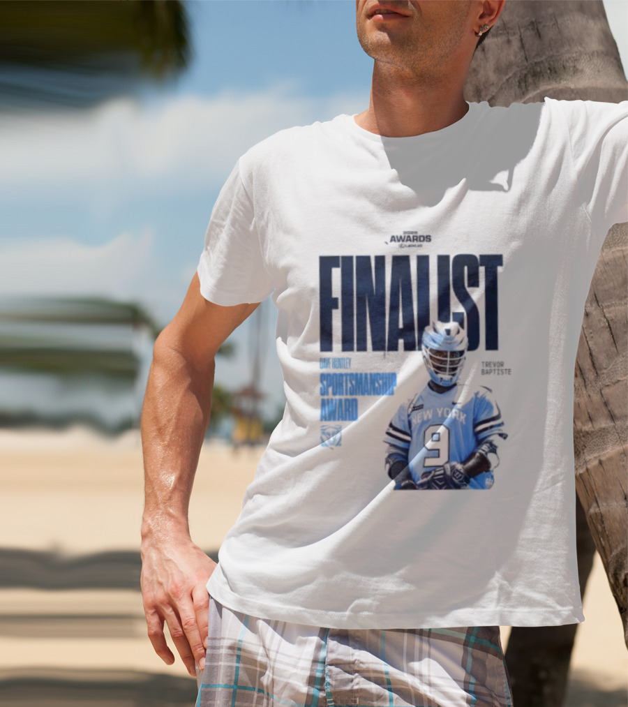 Trevor Baptiste NY Atlas 2026 Dave Huntley Sportsmanship Award Finalist New York Sports Team Number 9 T-Shirt