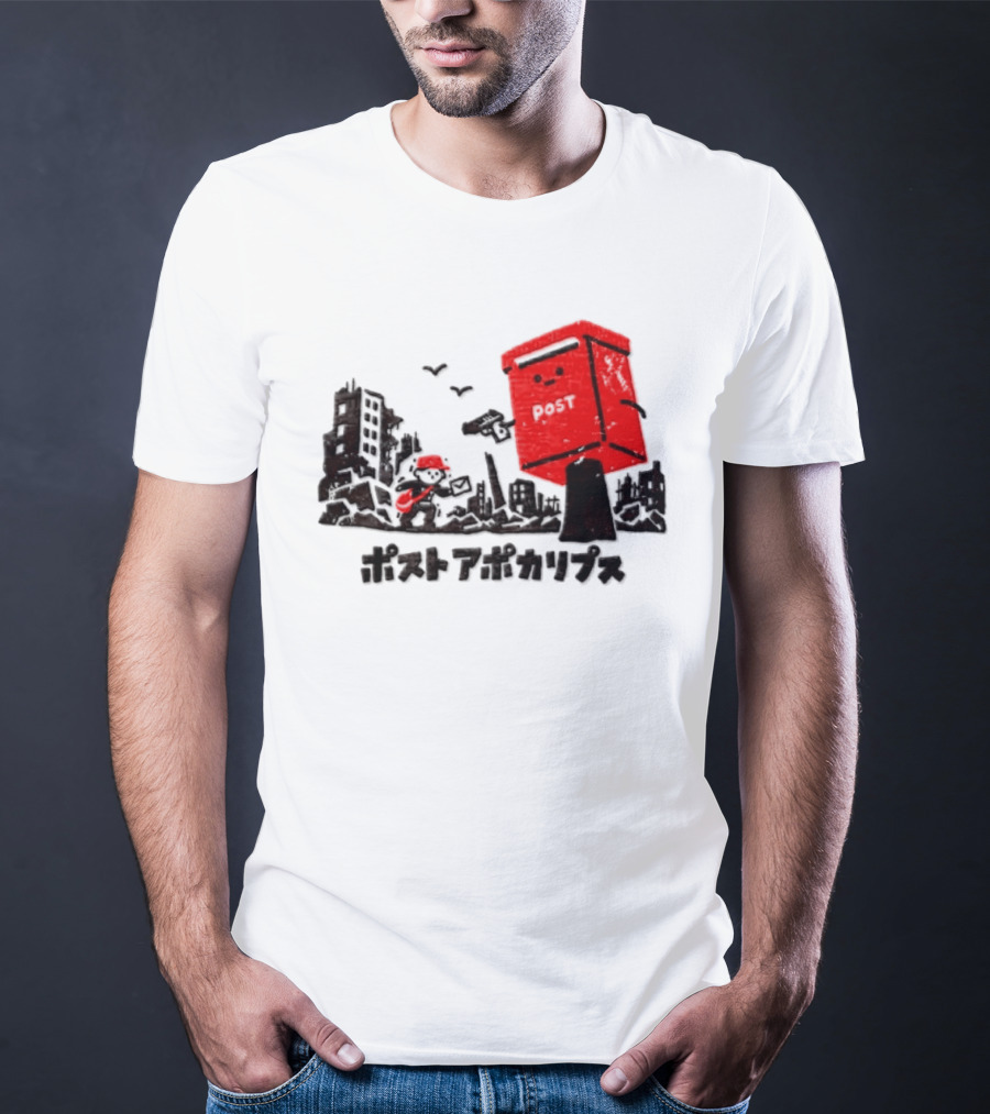 Mailman And Post Box Post Apokaripusu Japan Mail Service T-Shirt