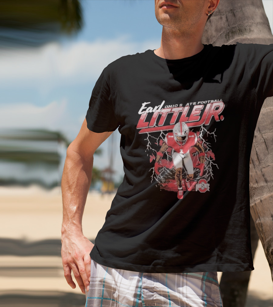 Earl Little Jr Ohio State Football Buckeyes Graffiti T-Shirt
