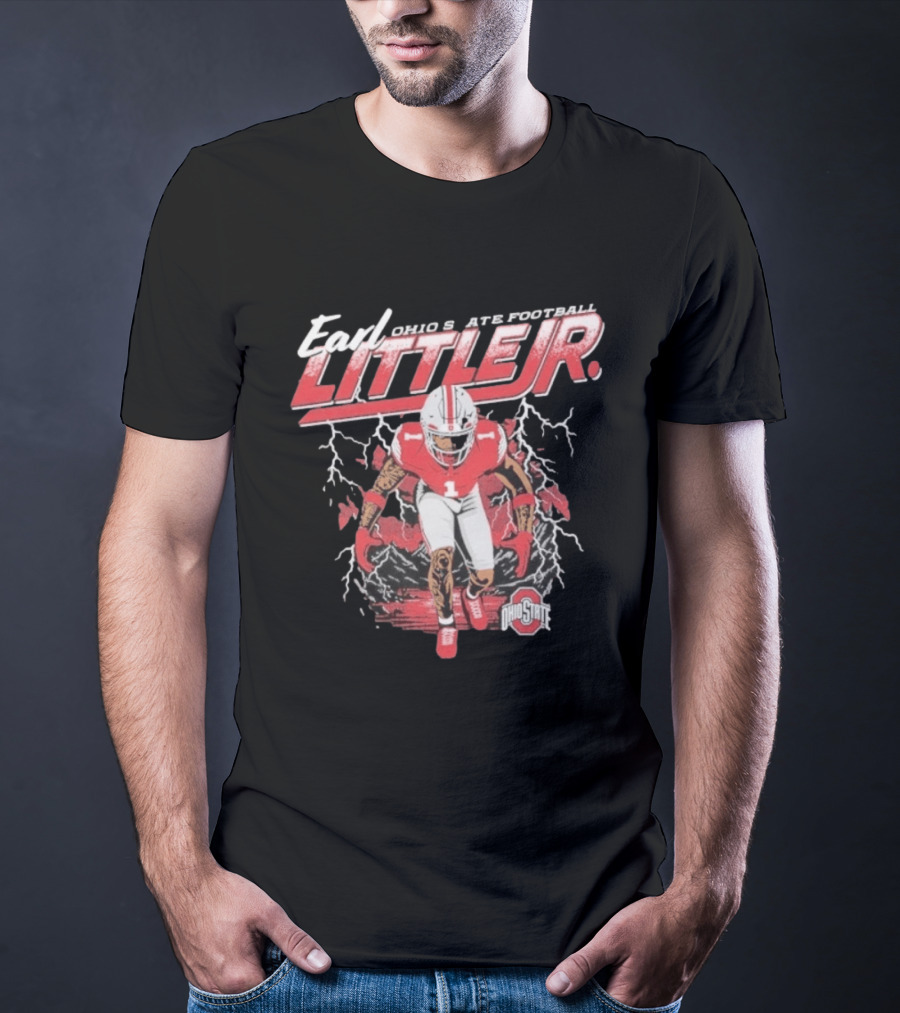 Earl Little Jr Ohio State Football Buckeyes Graffiti T-Shirt