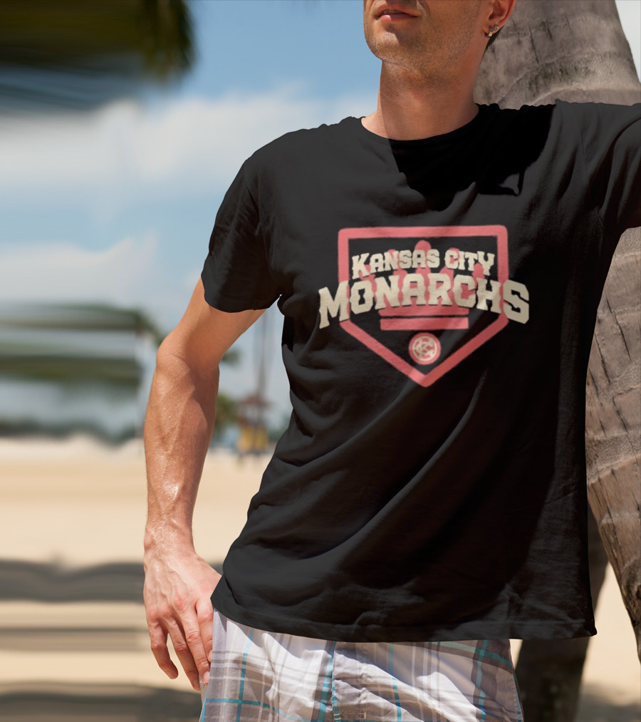 Kansas City Monarchs Home Plate Vintage Baseball T-Shirt