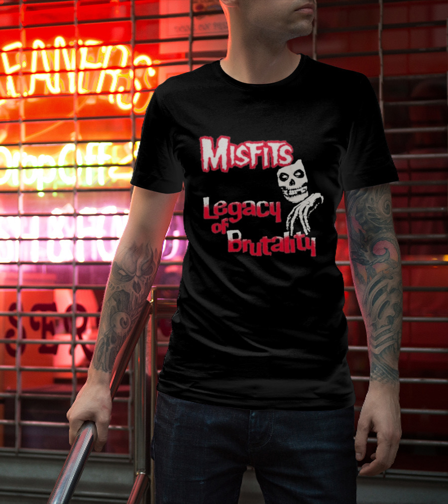 Misfits Legacy Of Brutality Skull Punk Rock T-Shirt