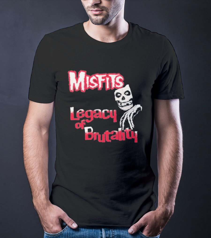 Misfits Legacy Of Brutality Skull Punk Rock T-Shirt