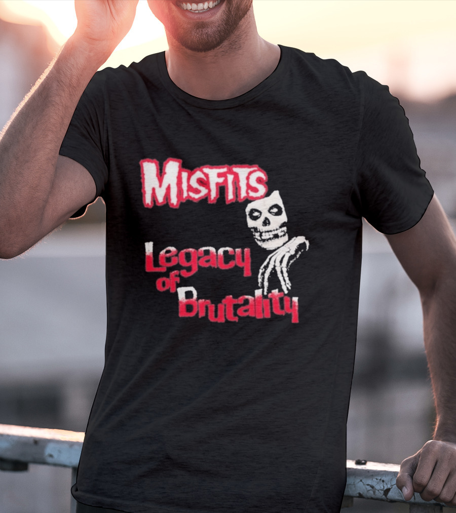 Misfits Legacy Of Brutality Skull Punk Rock T-Shirt